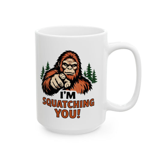 Bigfoot Sighting Ceramic Mug – Funny Sasquatch Coffee Cup (11oz & 15oz) Printify