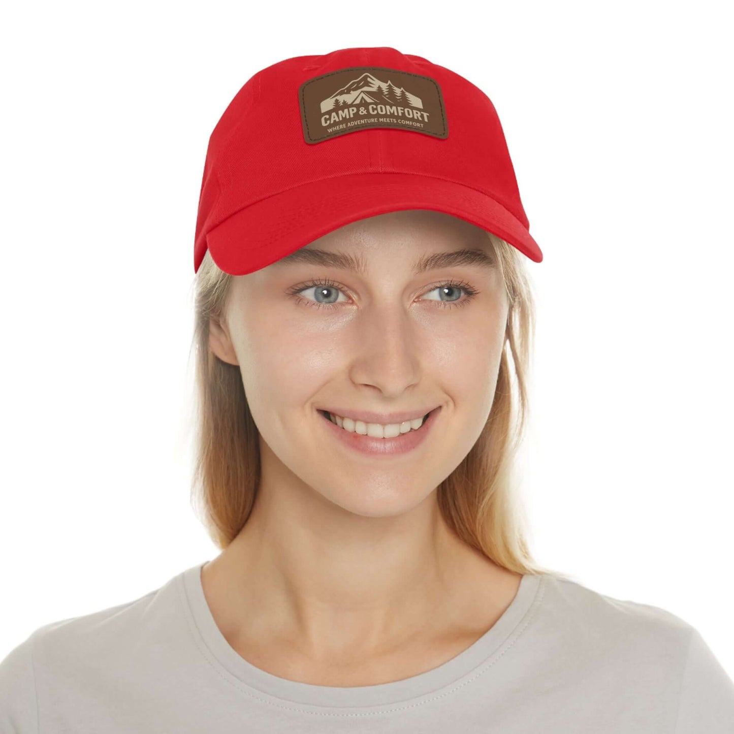 Adventure Dad Hat with Leather Patch - Camp & Comfort - Camp and Comfort