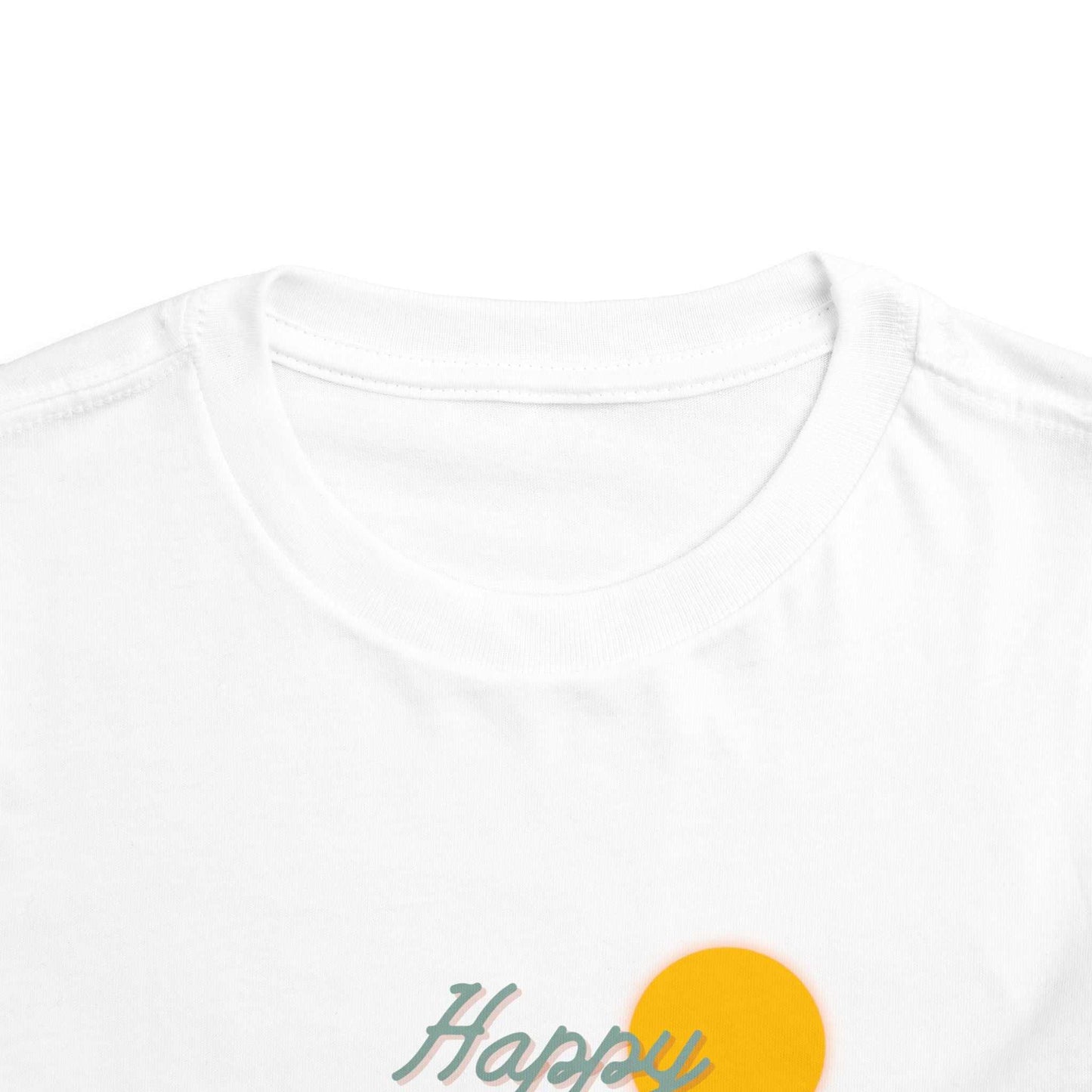 "Happy Camper" Toddler Short Sleeve Tee - Cute Outdoor Adventure Shirt - Camp and Comfort