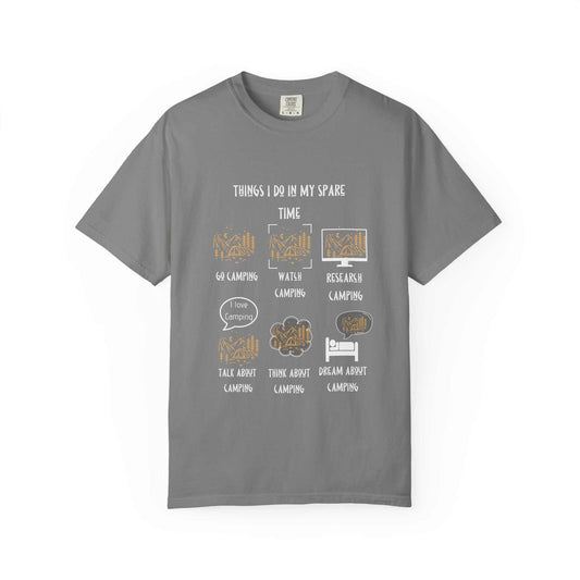 Things I Do in My Spare Time – Camping Edition Tee - Camp and Comfort