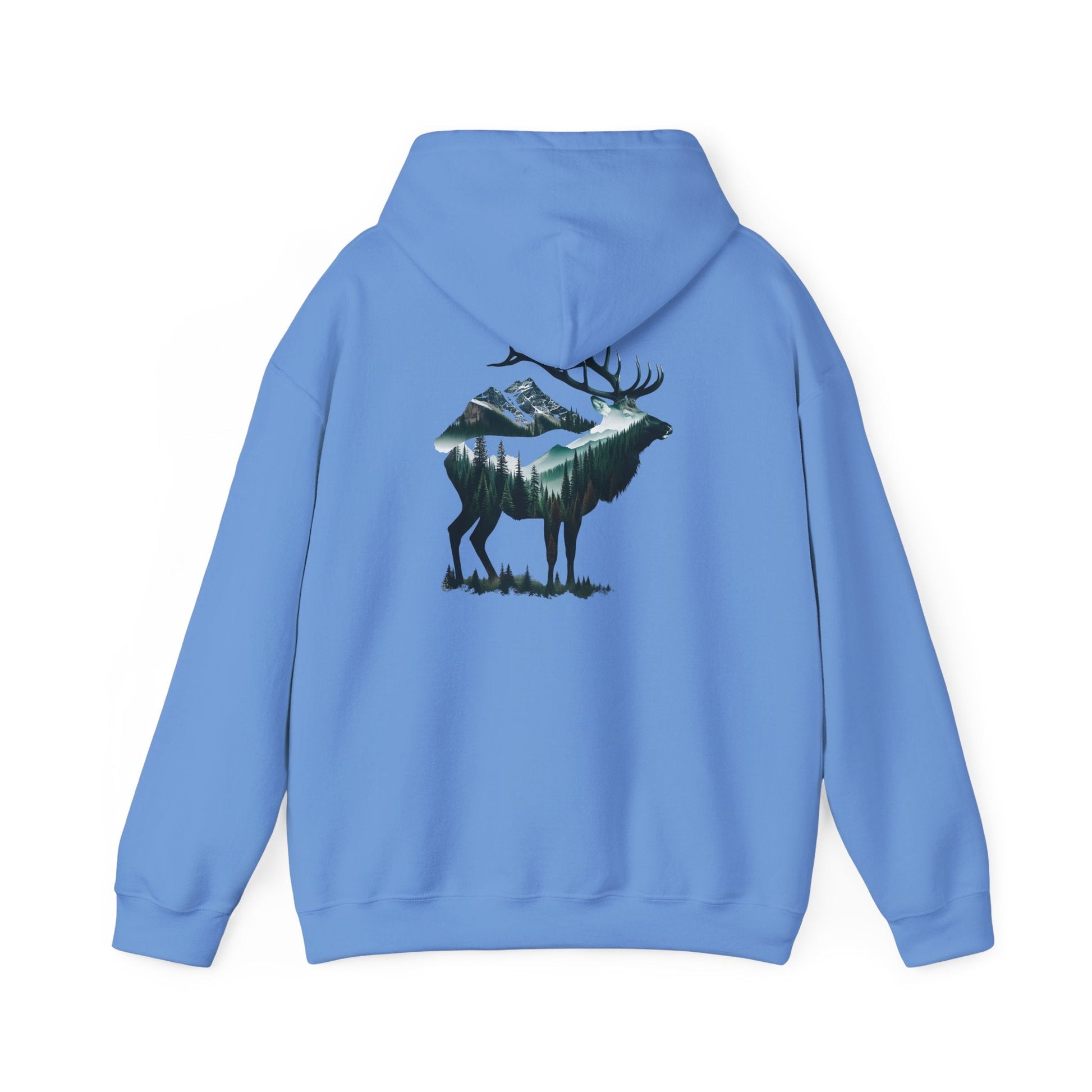 Wander Where the Trees Whisper Sweater - Elk Camping Soft Warm Hoodie, Unisex Heavy Blend™ Sweatshirt, Gift for Nature Lovers Printify