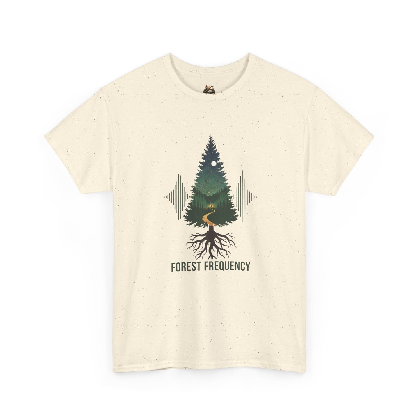 Forest Frequency T-Shirt | Pine Tree Roots Soundwave Tee