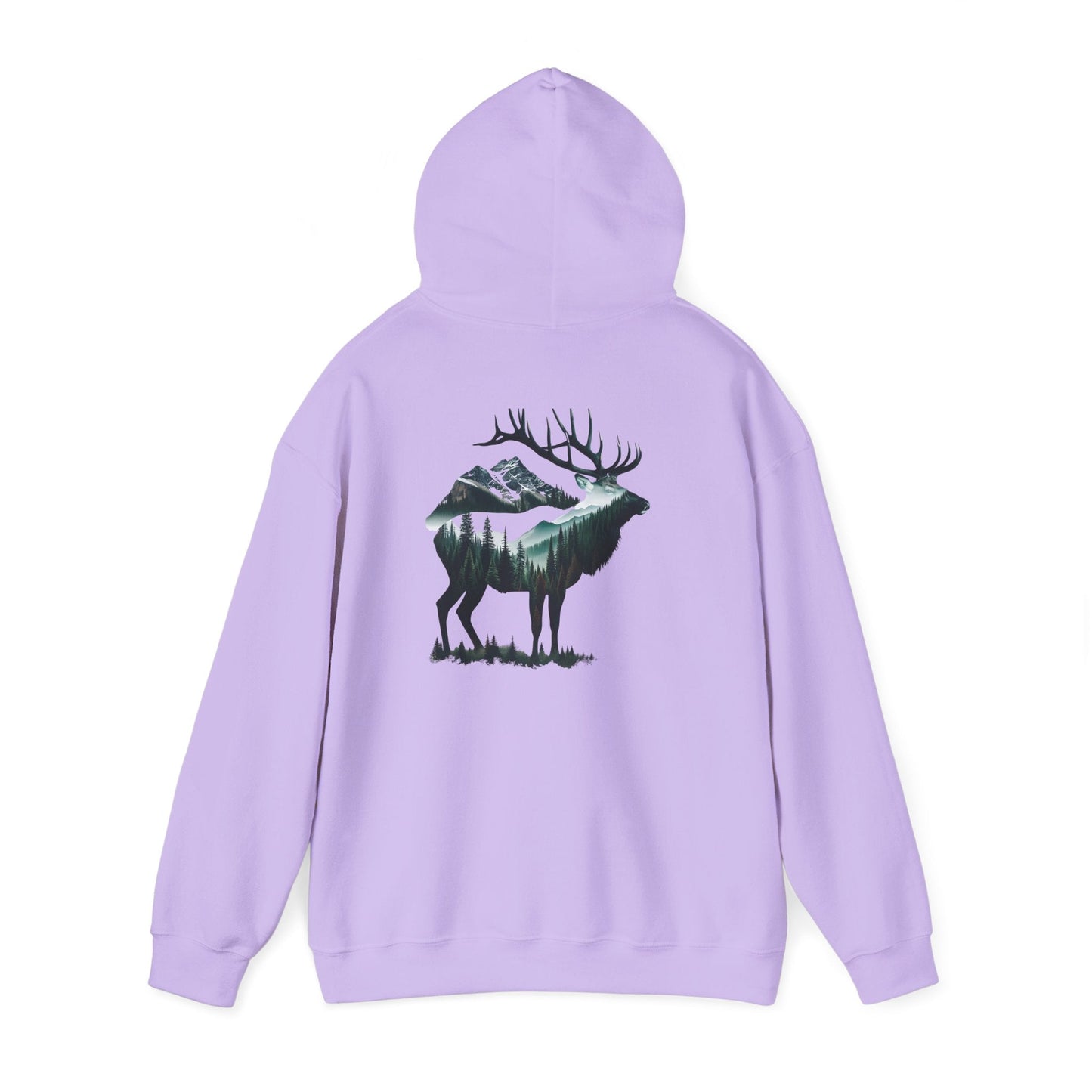 Wander Where the Trees Whisper Sweater - Elk Camping Soft Warm Hoodie, Unisex Heavy Blend™ Sweatshirt, Gift for Nature Lovers Printify