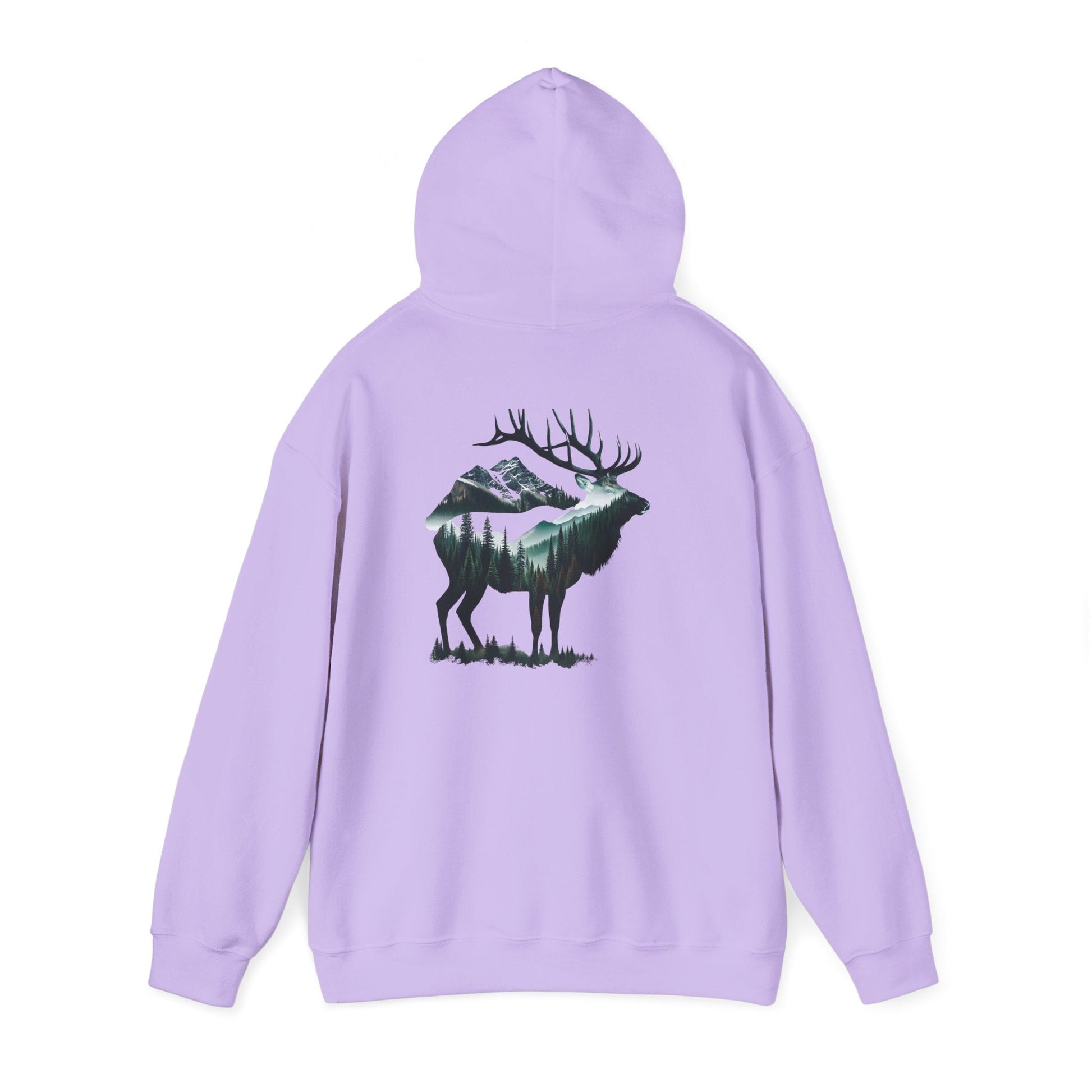 Wander Where the Trees Whisper Sweater - Elk Camping Soft Warm Hoodie, Unisex Heavy Blend™ Sweatshirt, Gift for Nature Lovers Printify