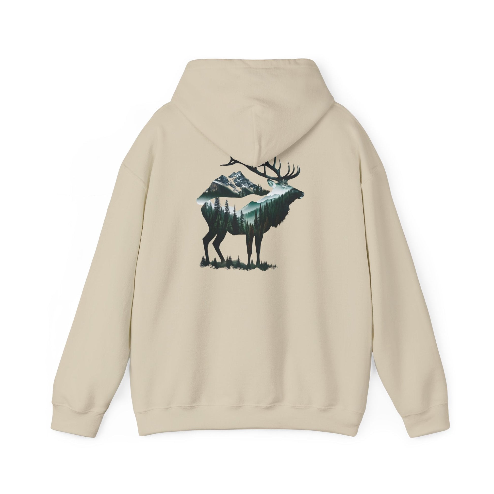 Wander Where the Trees Whisper Sweater - Elk Camping Soft Warm Hoodie, Unisex Heavy Blend™ Sweatshirt, Gift for Nature Lovers Printify