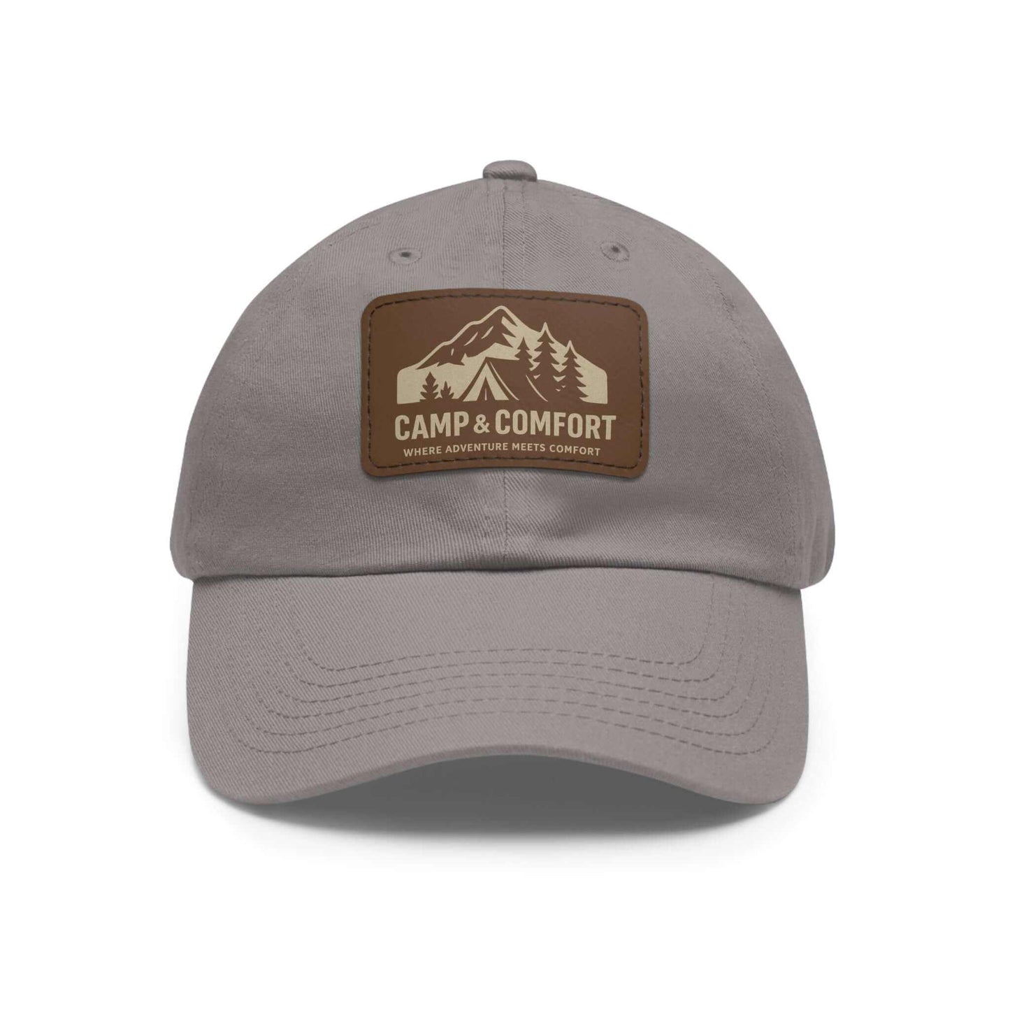 Adventure Dad Hat with Leather Patch - Camp & Comfort - Camp and Comfort
