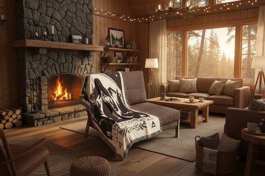 Bigfoot Woven Throw Blanket