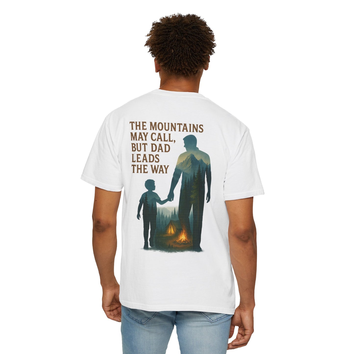 Adventure Dad T-shirt, Unisex Campfire Tee, Father's Day Gift, Outdoors Shirt, Nature Lover Apparel, Summer Family Trip Top