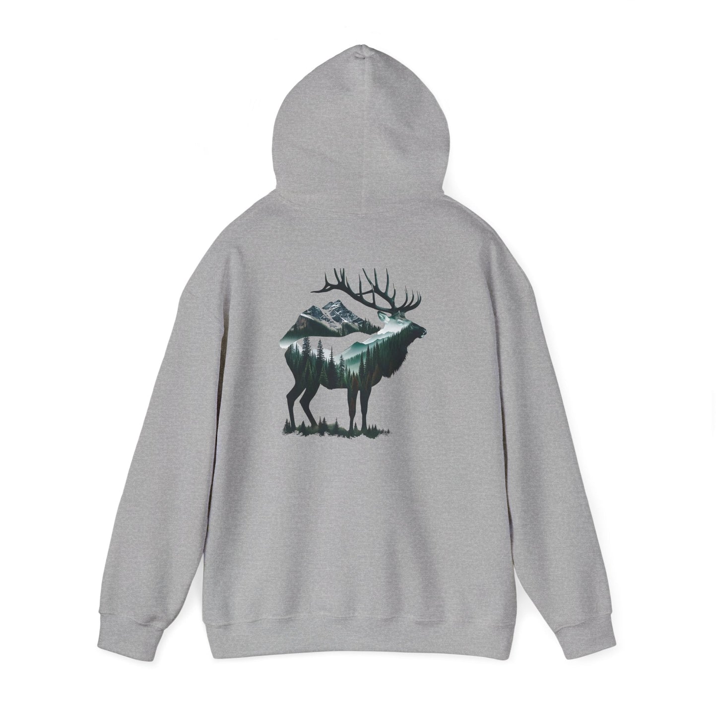 Wander Where the Trees Whisper Sweater - Elk Camping Soft Warm Hoodie, Unisex Heavy Blend™ Sweatshirt, Gift for Nature Lovers Printify
