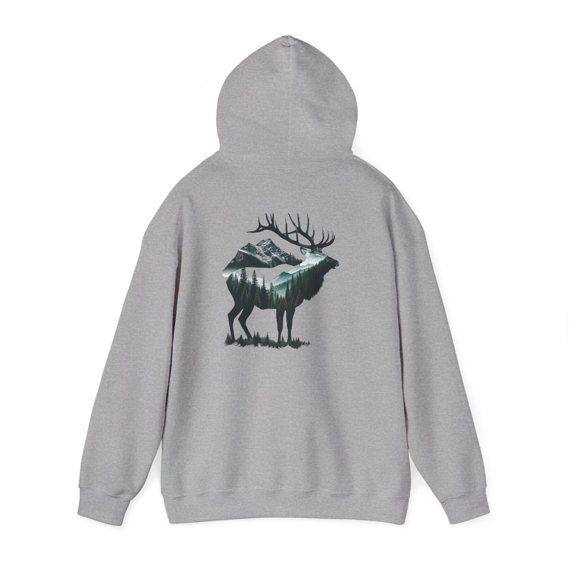 Wander Where the Trees Whisper Sweater - Elk Camping Soft Warm Hoodie, Unisex Heavy Blend™ Sweatshirt, Gift for Nature Lovers Printify