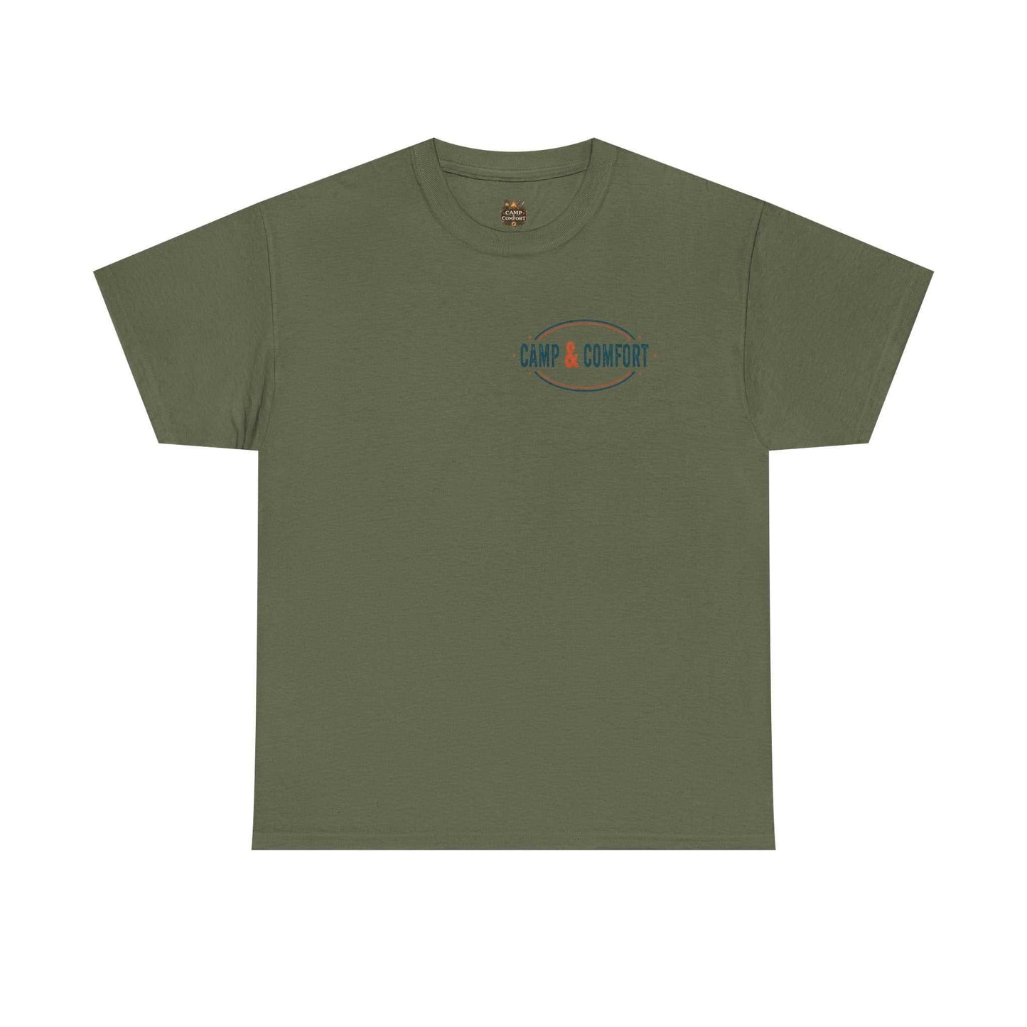 Idaho Hiking Boot Print T-Shirt | Camp & Comfort logo, outdoor travel tee