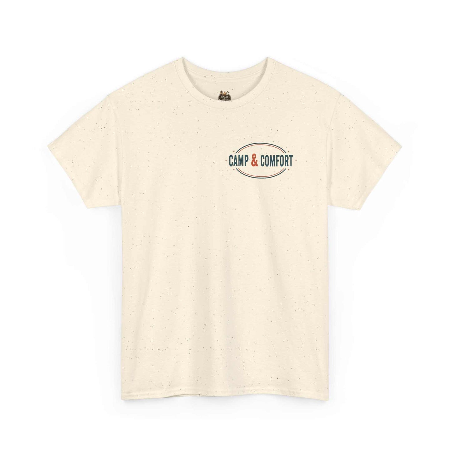 Idaho Hiking Boot Print T-Shirt | Camp & Comfort logo, outdoor travel tee