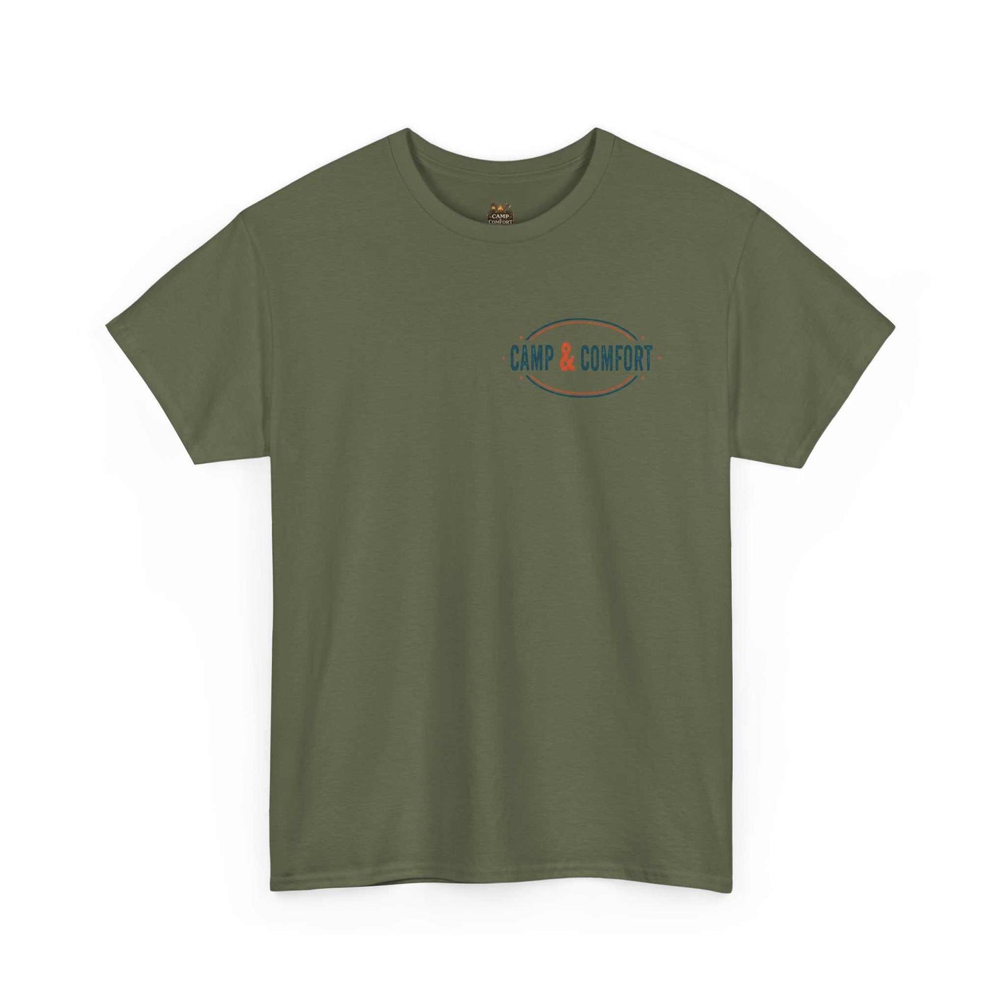 Idaho Hiking Boot Print T-Shirt | Camp & Comfort logo, outdoor travel tee