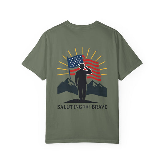 Unisex garment-dyed t-shirt in vibrant colors for patriotic style and comfort