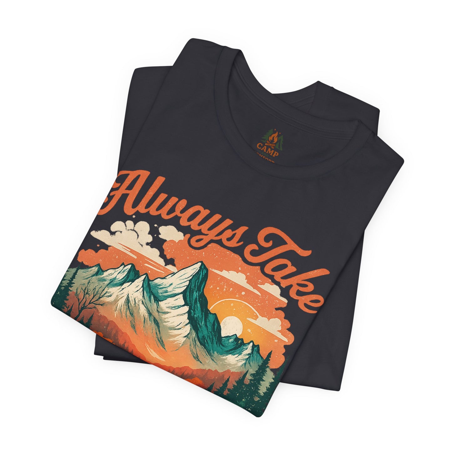 Always Take the Scenic Route Tee, Nature Lover Shirt, Adventure T-Shirt, Travel Outfit, Gift for Hikers, Unisex Outdoor Apparel