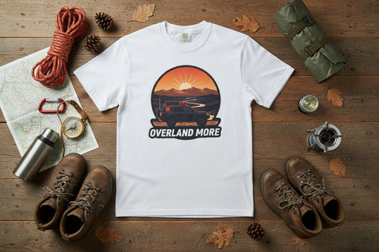 Overland More Adventure Tee made of breathable cotton for outdoor comfort and durability