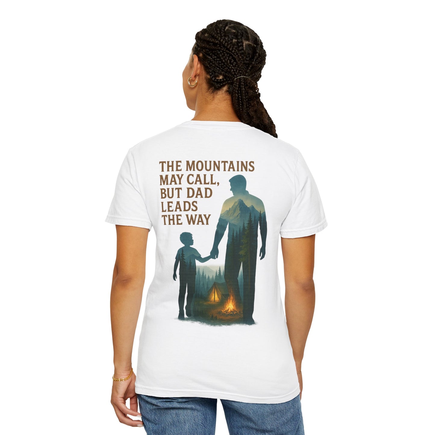 Adventure Dad T-shirt, Unisex Campfire Tee, Father's Day Gift, Outdoors Shirt, Nature Lover Apparel, Summer Family Trip Top