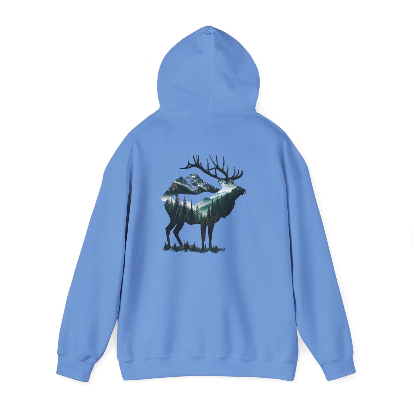 Wander Where the Trees Whisper Sweater - Elk Camping Soft Warm Hoodie, Unisex Heavy Blend™ Sweatshirt, Gift for Nature Lovers Printify