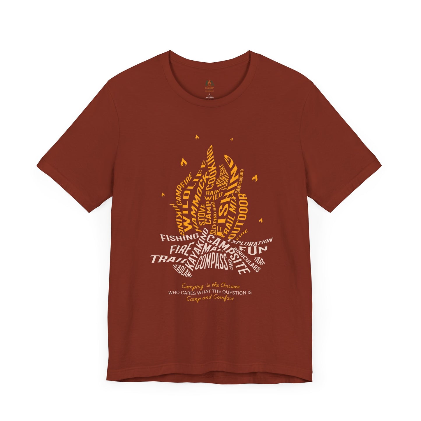 Warmth of Adventure Tee - Cozy Fire Dance Shirt, Outdoor Enthusiast Gift, Campfire Party Wear, Unisex Summer Style, Nature Lover's Tee
