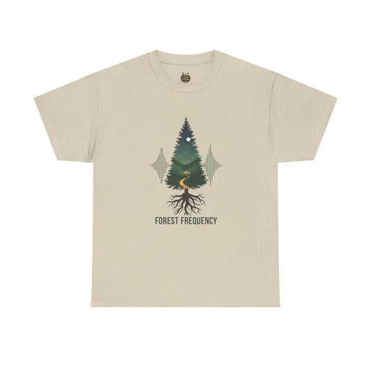 Forest Frequency T-Shirt | Pine Tree Roots Soundwave Tee