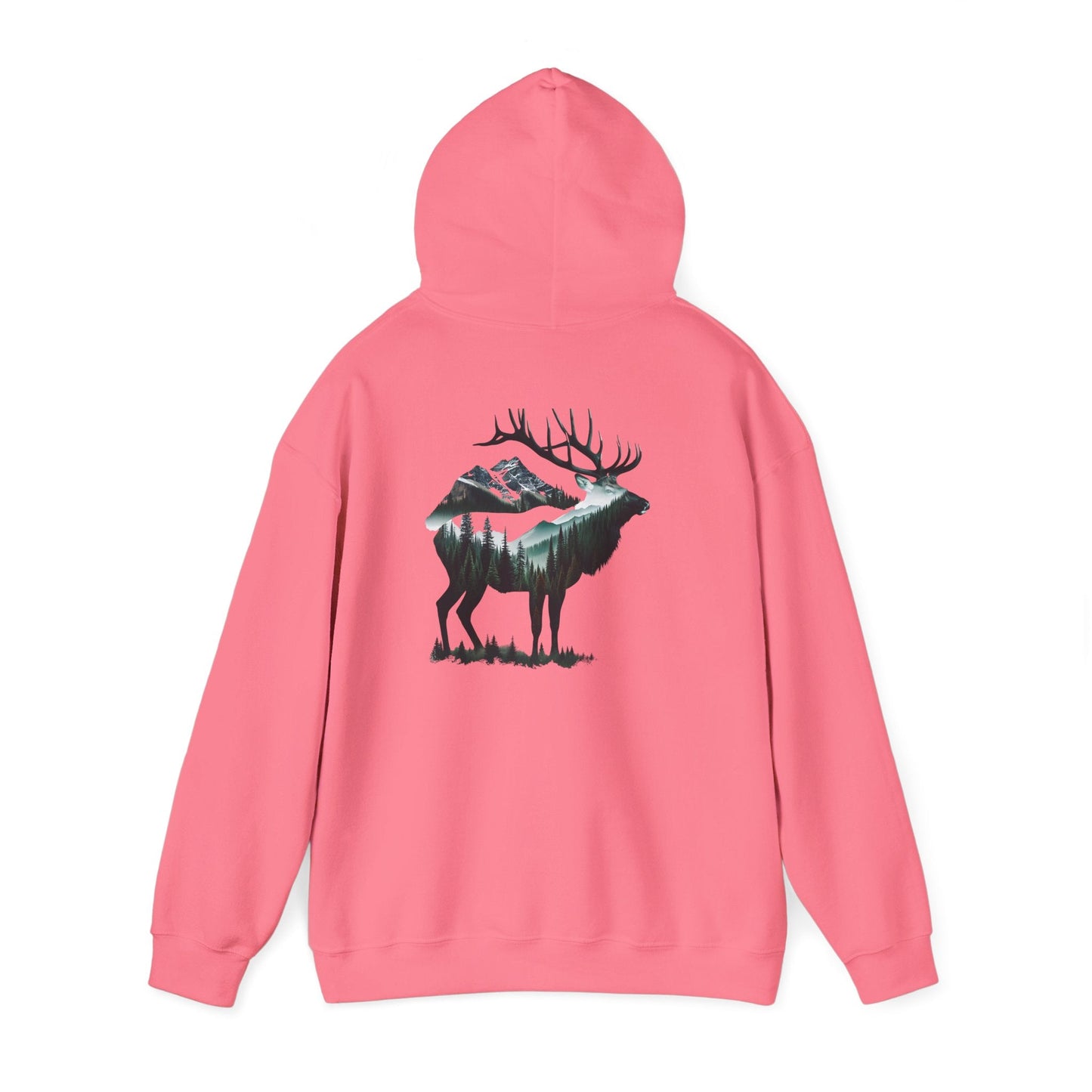 Wander Where the Trees Whisper Sweater - Elk Camping Soft Warm Hoodie, Unisex Heavy Blend™ Sweatshirt, Gift for Nature Lovers Printify