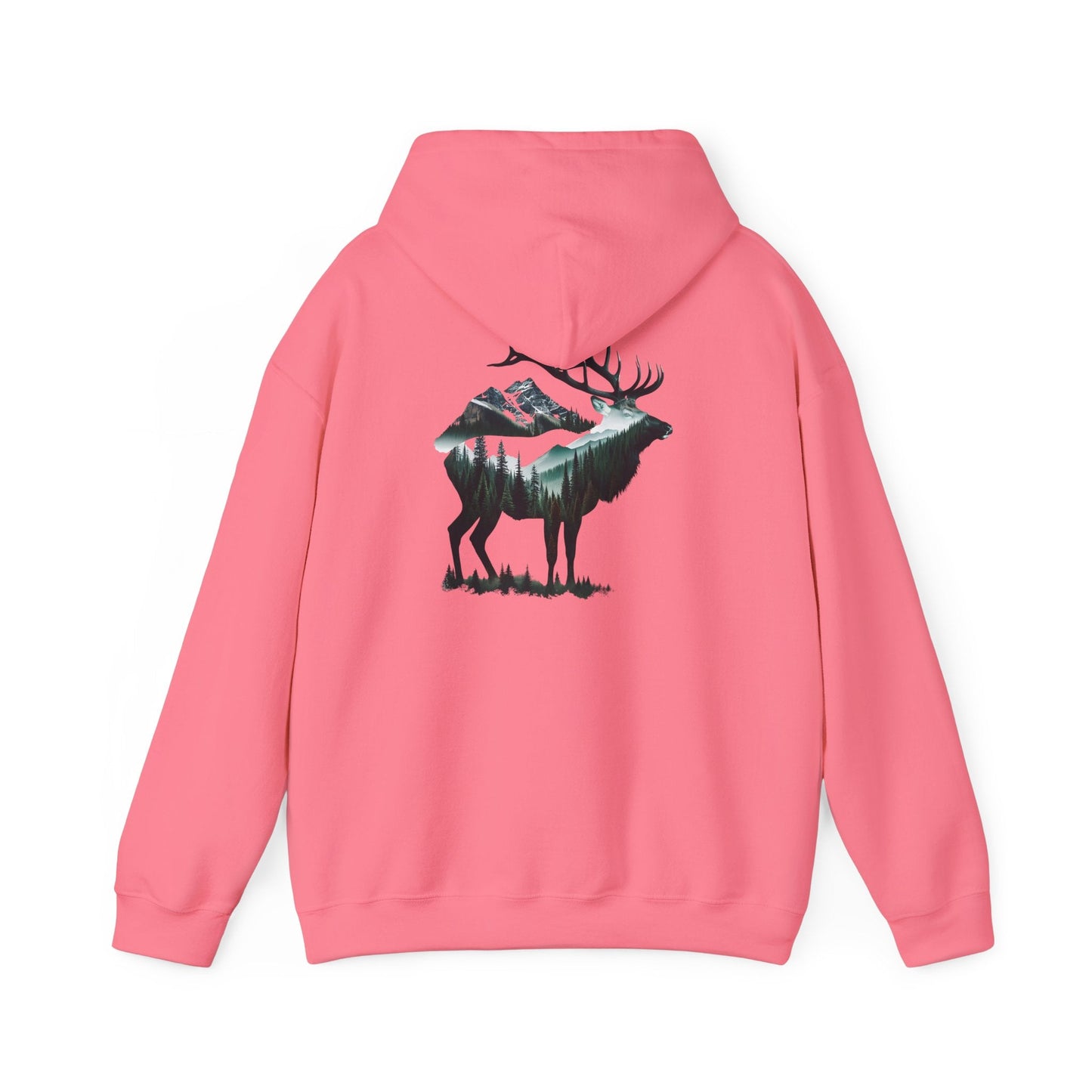 Wander Where the Trees Whisper soft warm elk camping hoodie with kangaroo pocket and adjustable hood for nature lovers