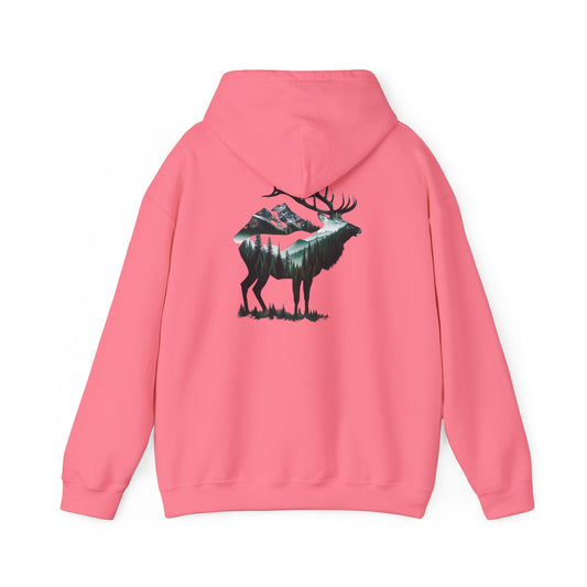 Wander Where the Trees Whisper soft warm elk camping hoodie with kangaroo pocket and adjustable hood for nature lovers