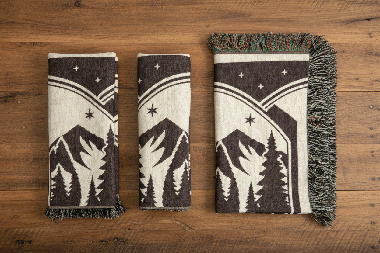 Bigfoot Woven Throw Blanket