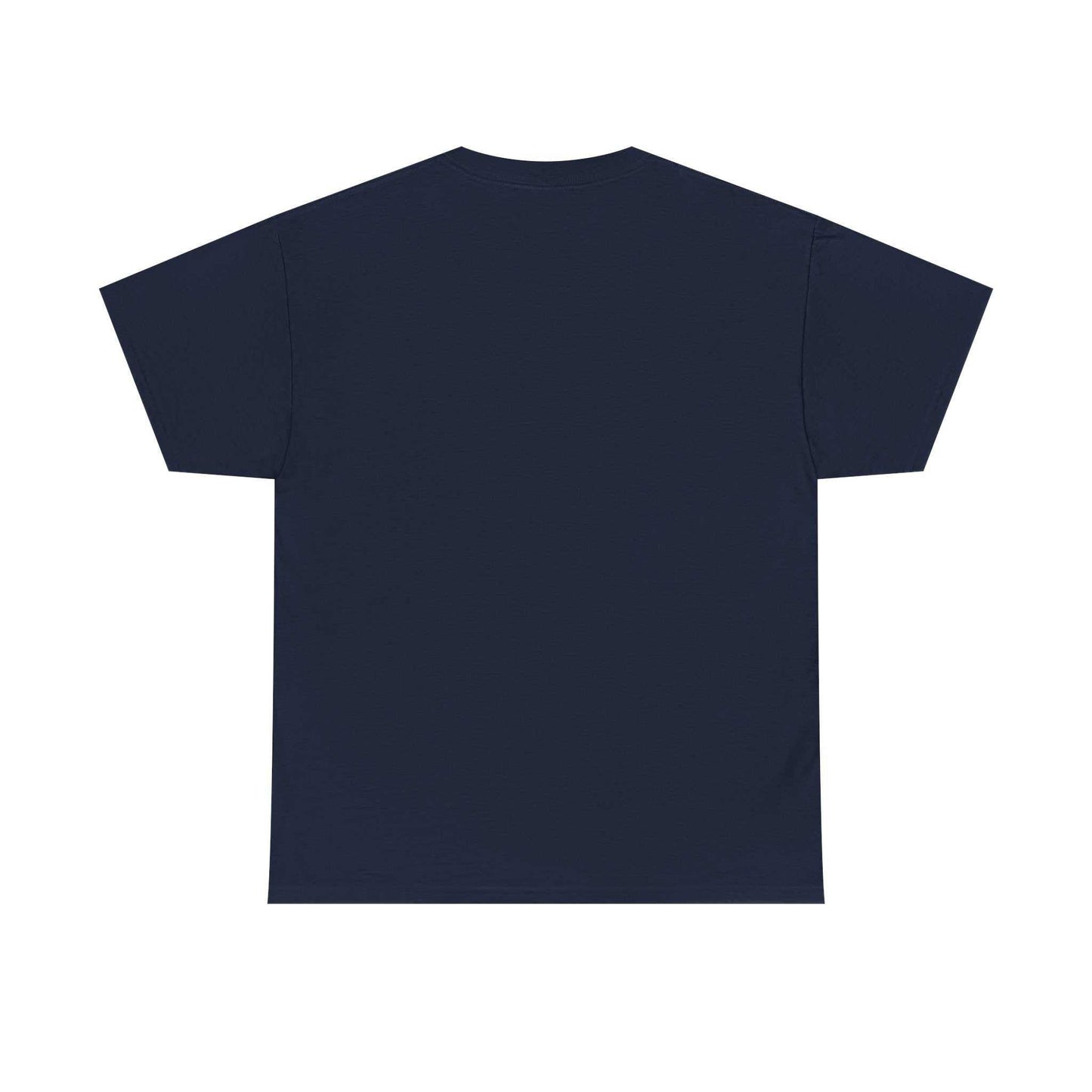 A man wearing the Chunky Is The New Hunky T-Shirt | Funny Bigfoot Sasquatch Tee while leaning against a rustic wooden fence in a mountain setting, showcasing the relaxed fit.