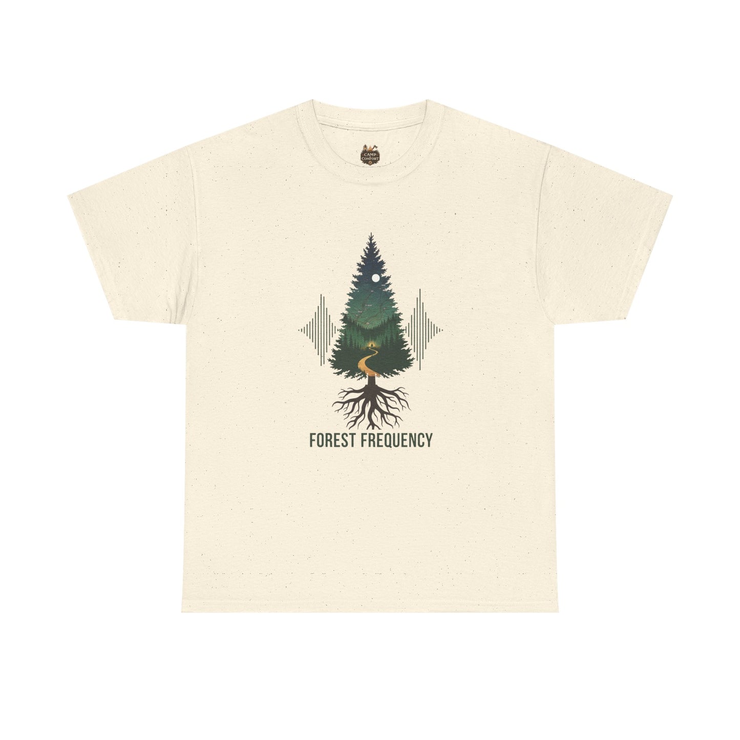 Forest Frequency T-Shirt | Pine Tree Roots Soundwave Tee