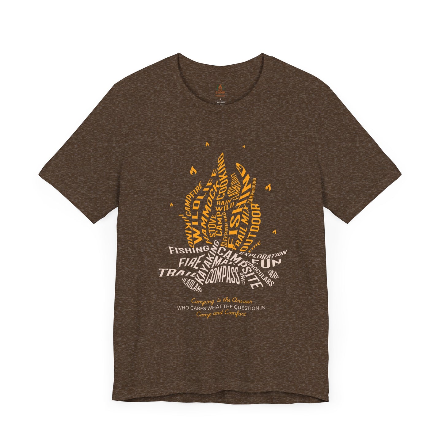 Warmth of Adventure Tee - Cozy Fire Dance Shirt, Outdoor Enthusiast Gift, Campfire Party Wear, Unisex Summer Style, Nature Lover's Tee