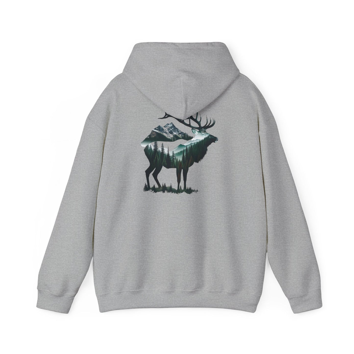 Wander Where the Trees Whisper Sweater - Elk Camping Soft Warm Hoodie, Unisex Heavy Blend™ Sweatshirt, Gift for Nature Lovers Printify