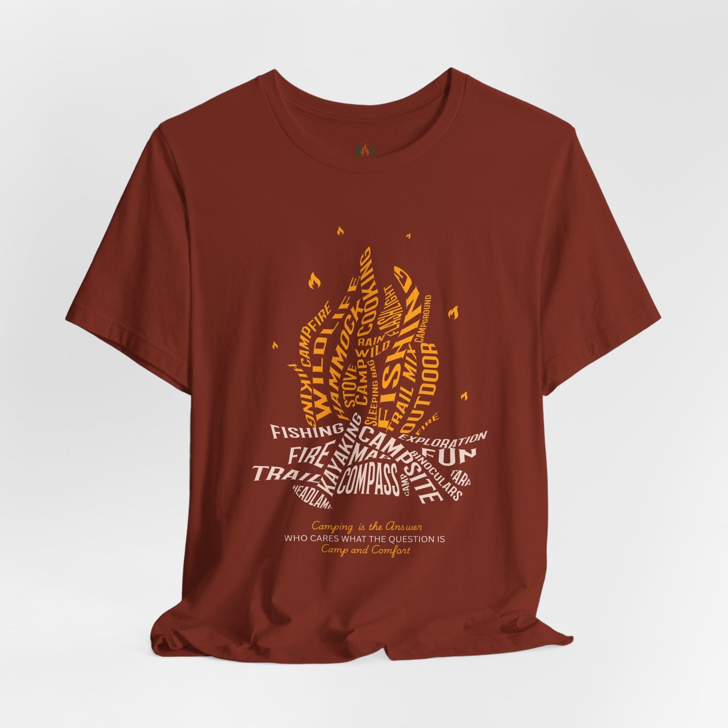 Warmth of Adventure Tee - Cozy Fire Dance Shirt, Outdoor Enthusiast Gift, Campfire Party Wear, Unisex Summer Style, Nature Lover's Tee
