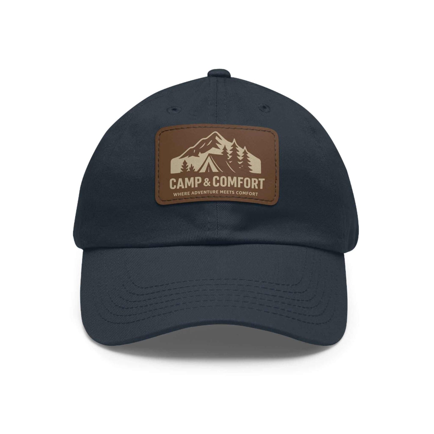 Adventure Dad Hat with Leather Patch - Camp & Comfort - Camp and Comfort