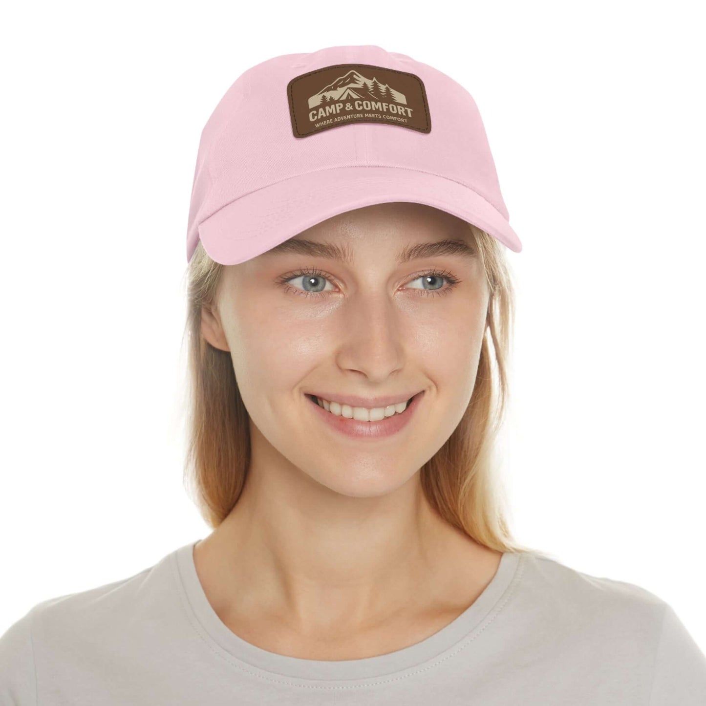 Adventure Dad Hat with Leather Patch - Camp & Comfort - Camp and Comfort