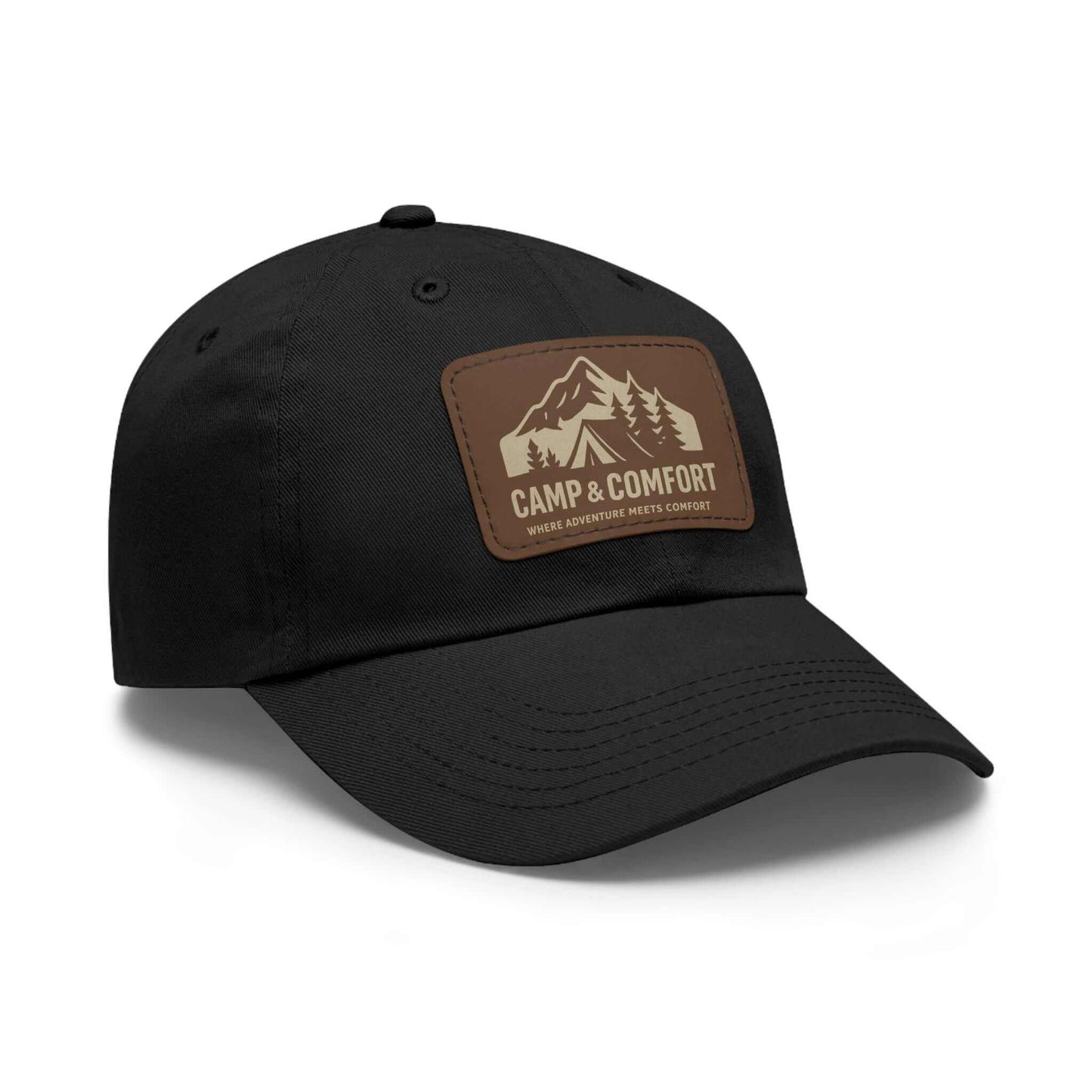 Adventure Dad Hat with Leather Patch - Camp & Comfort - Camp and Comfort