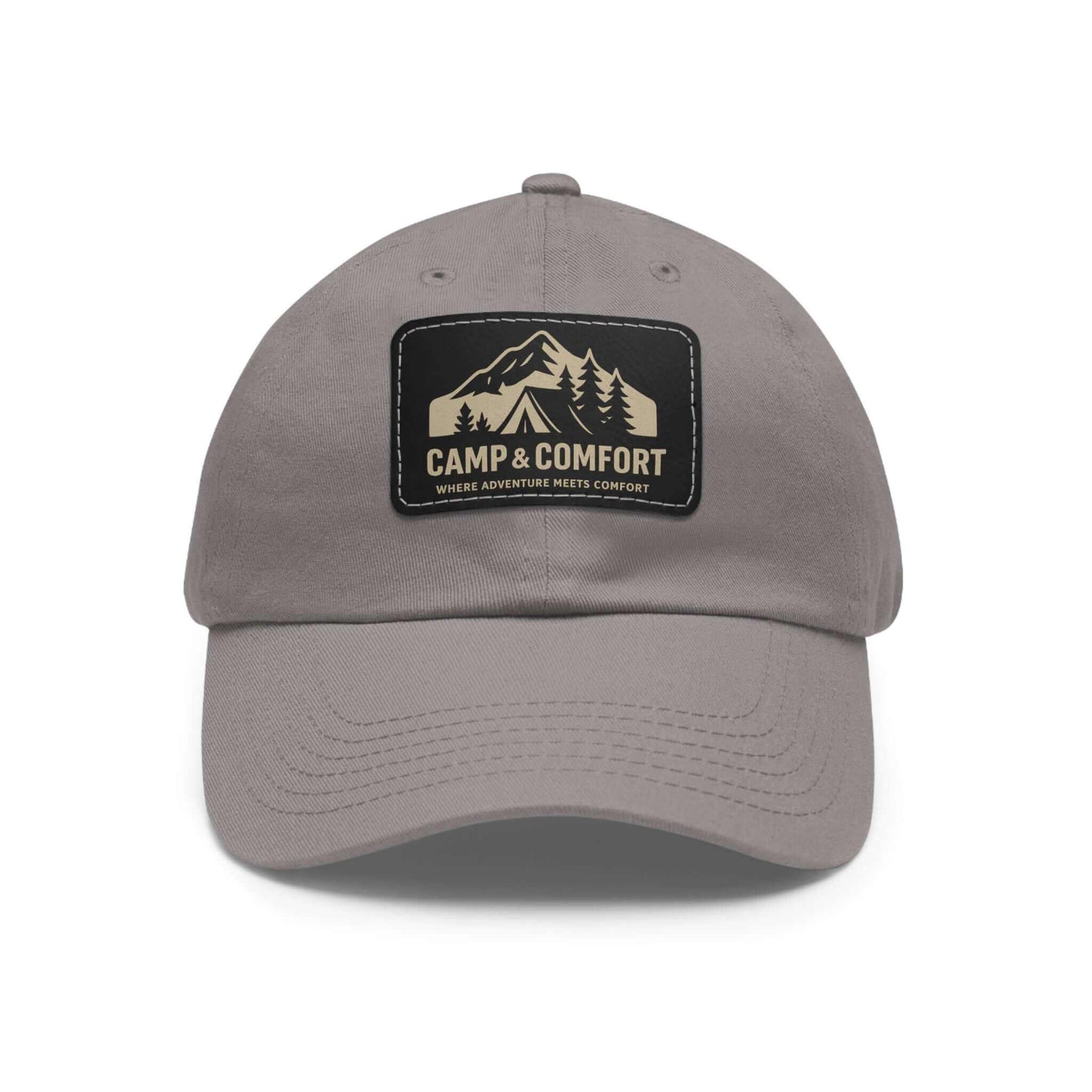 Adventure Dad Hat with Leather Patch - Camp & Comfort - Camp and Comfort