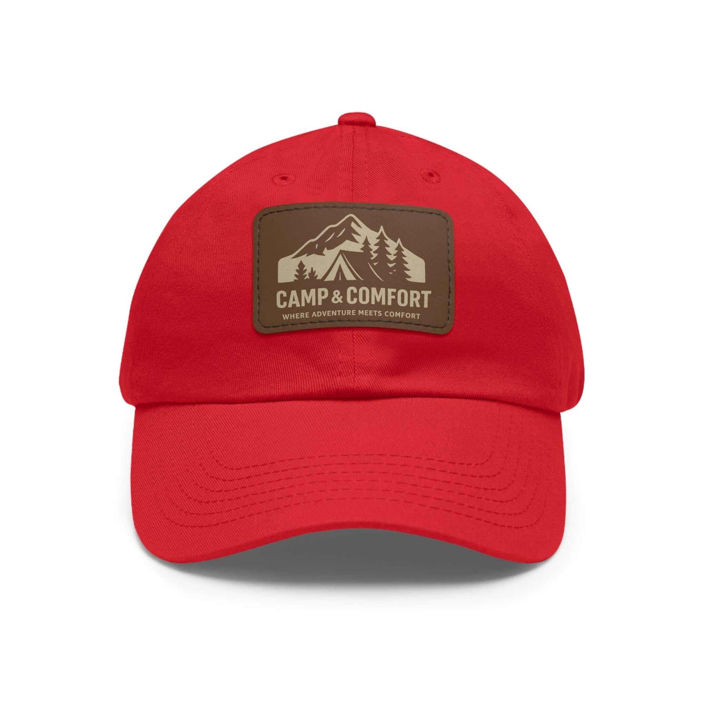 Adventure Dad Hat with Leather Patch - Camp & Comfort - Camp and Comfort