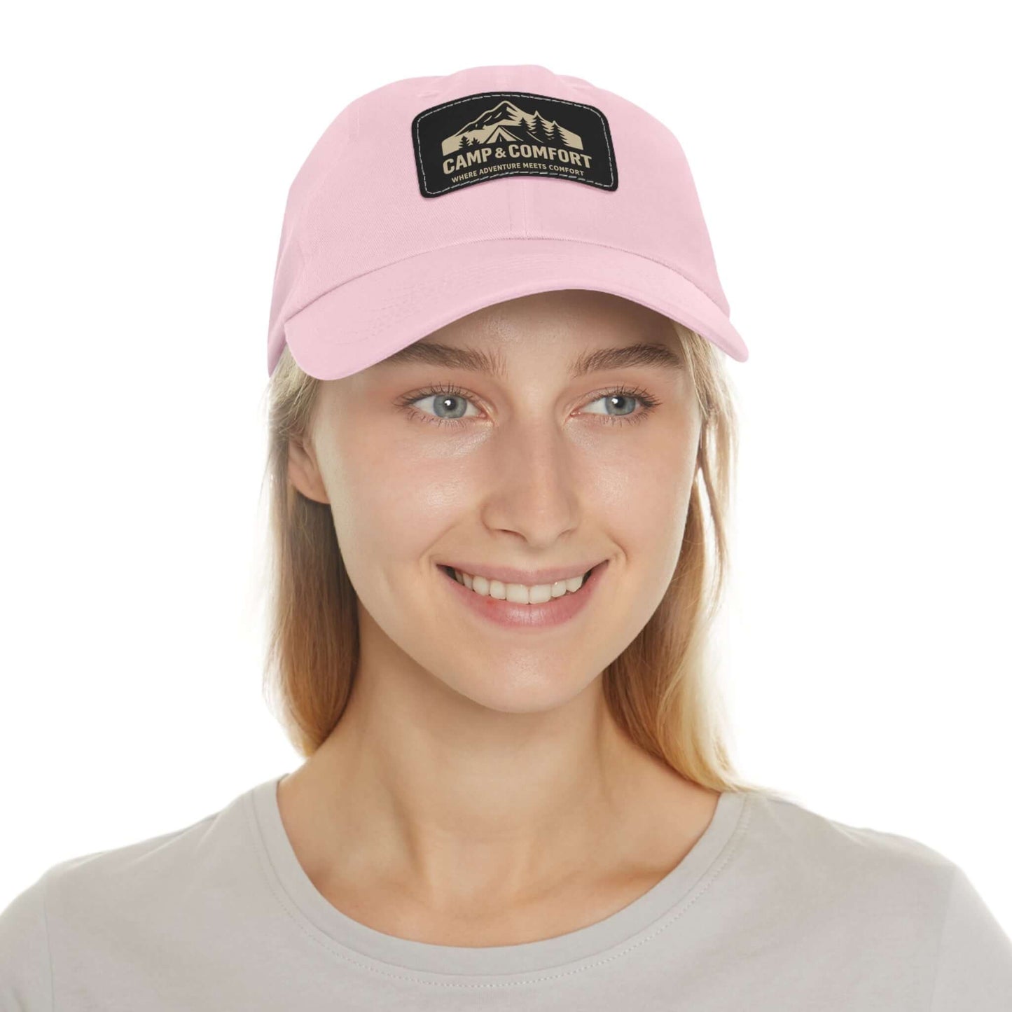 Adventure Dad Hat with Leather Patch - Camp & Comfort - Camp and Comfort