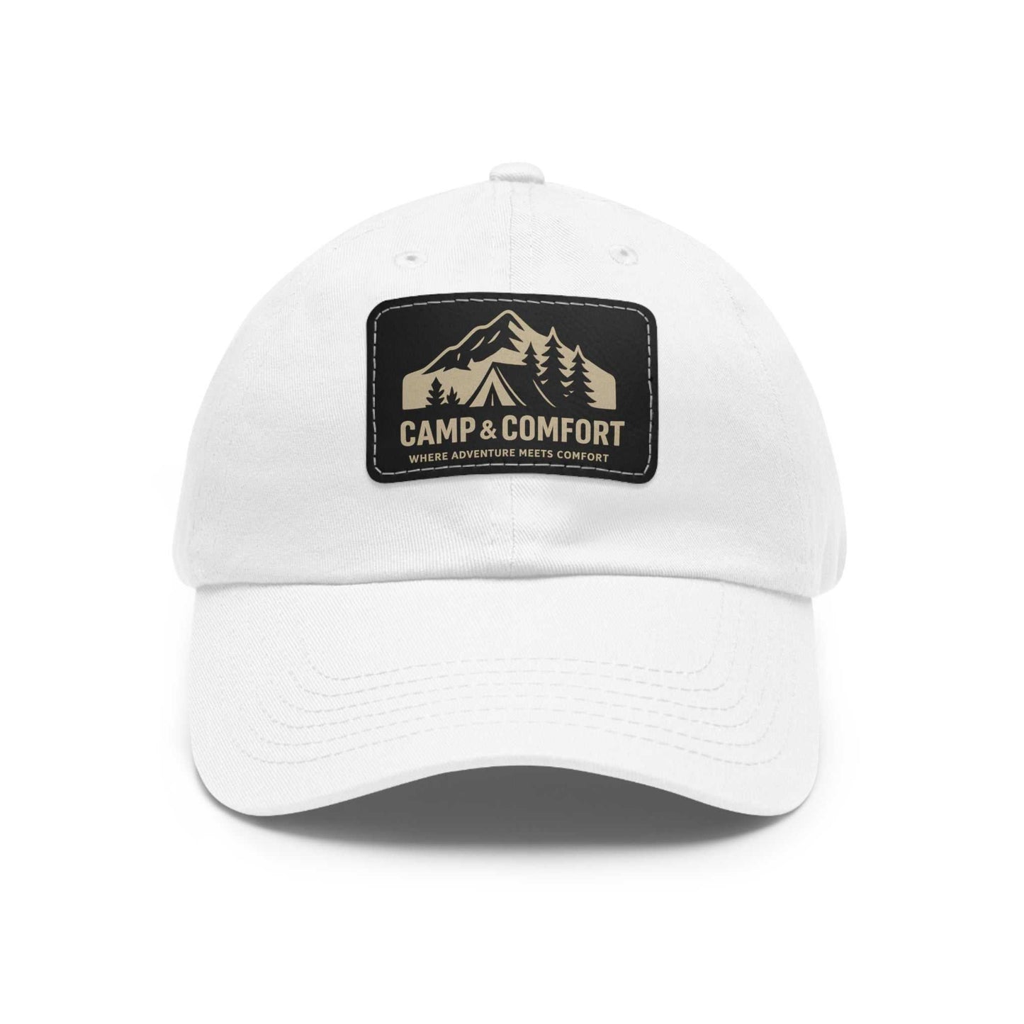 Adventure Dad Hat with Leather Patch - Camp & Comfort - Camp and Comfort