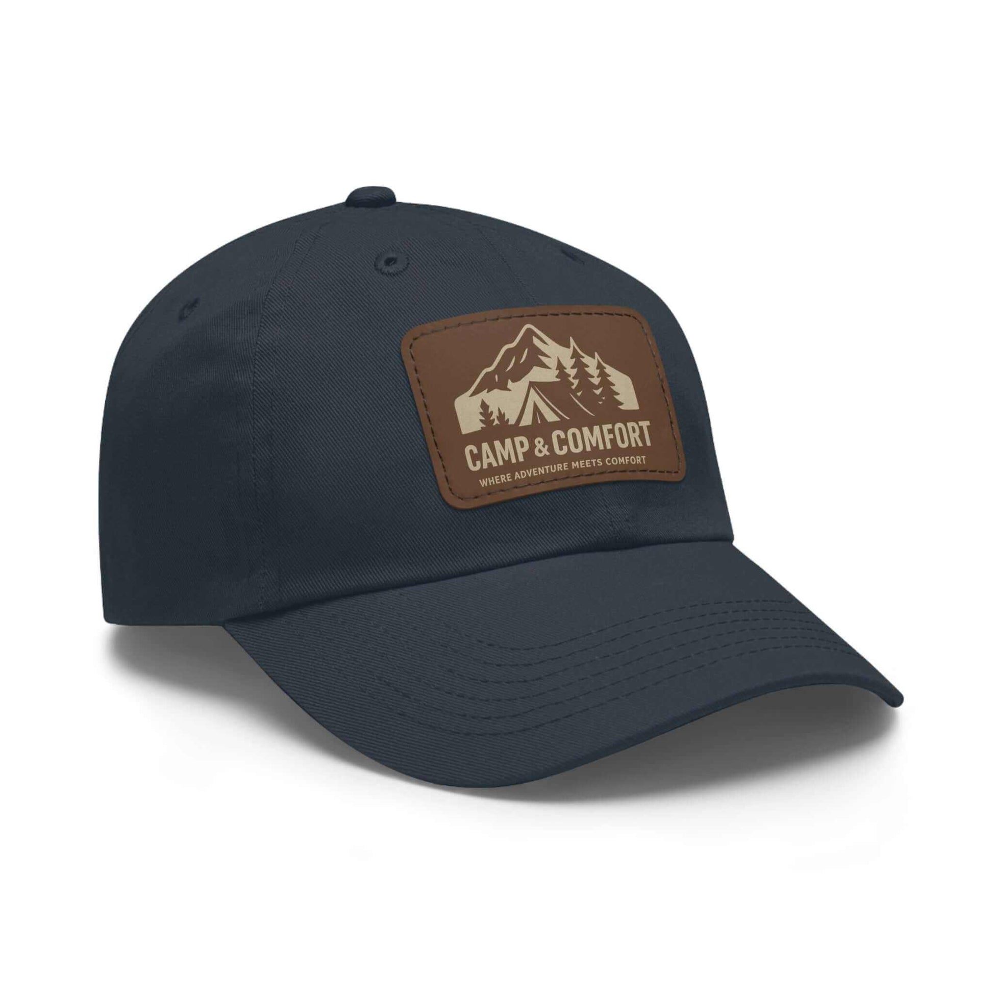Adventure Dad Hat with Leather Patch - Camp & Comfort - Camp and Comfort
