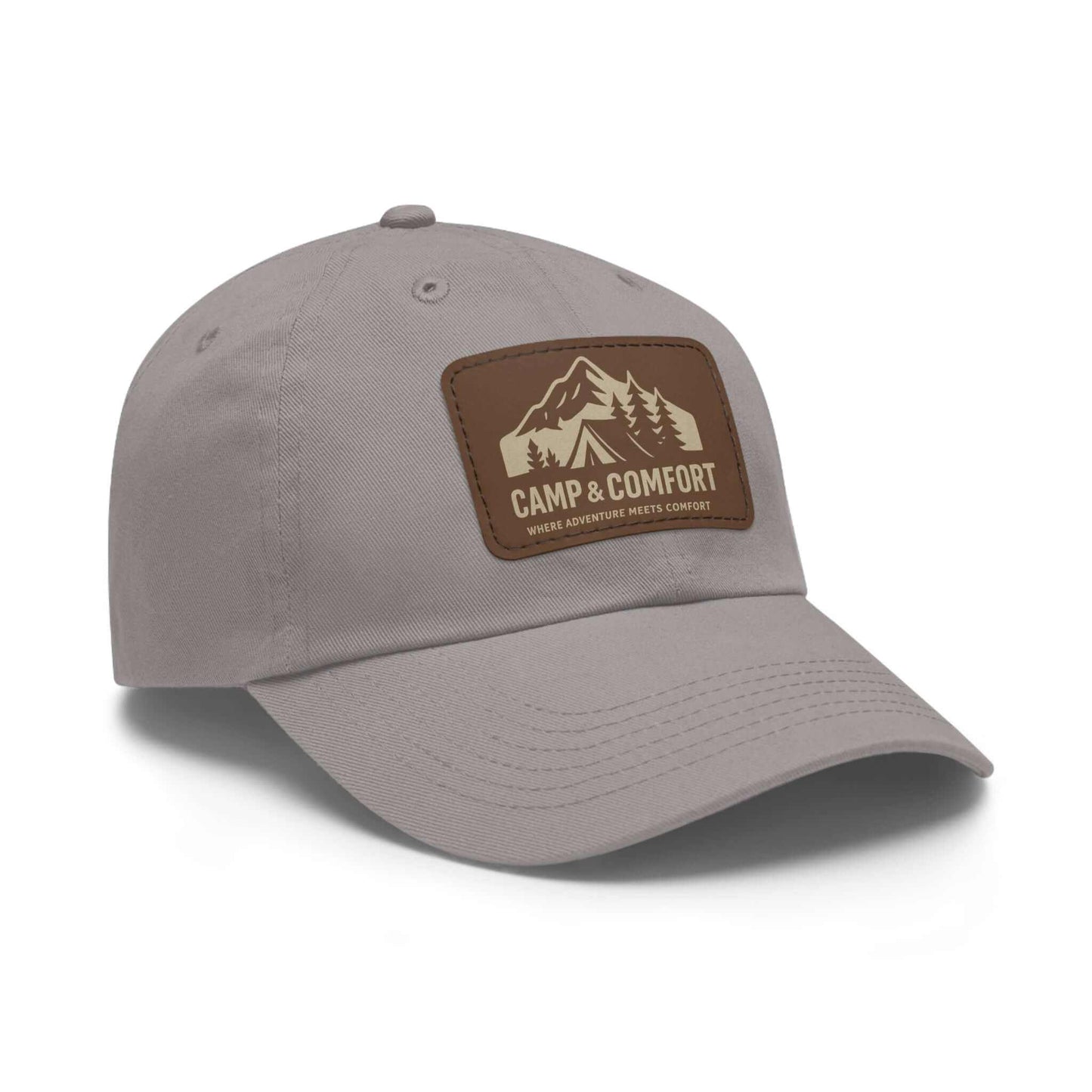 Adventure Dad Hat with Leather Patch - Camp & Comfort - Camp and Comfort
