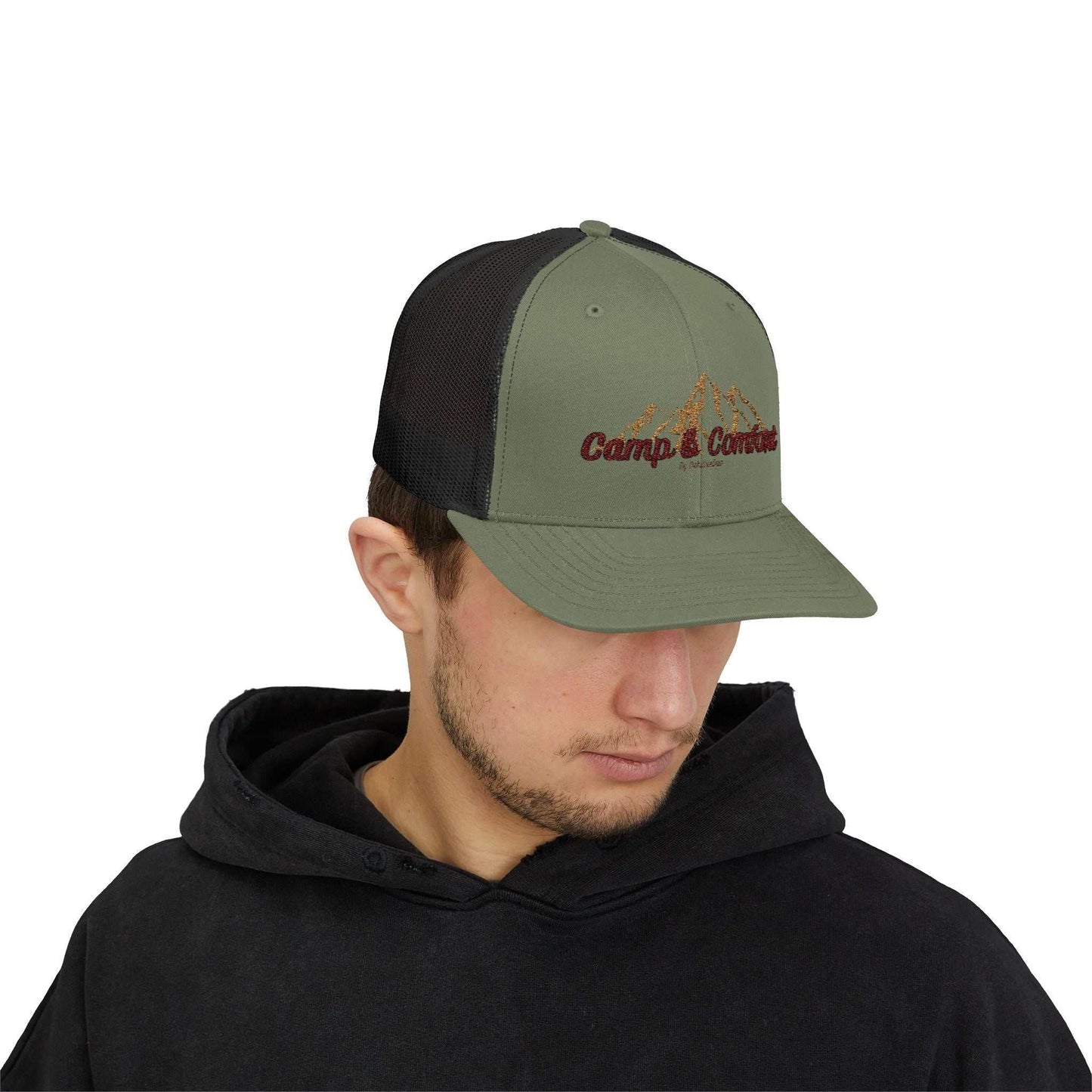 Camp & Comfort Embroidered Snapback Trucker Hat - Camp and Comfort