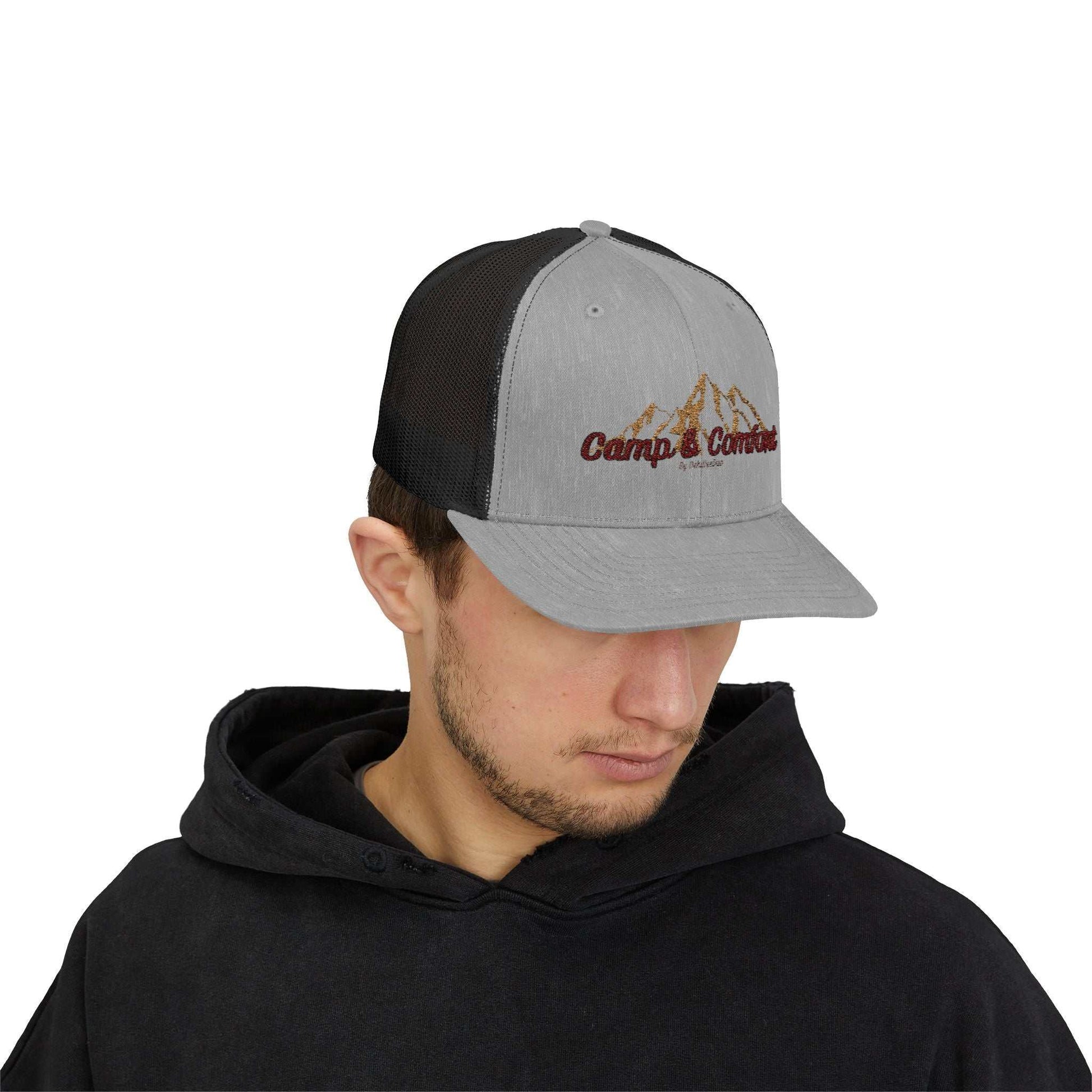 Camp & Comfort Embroidered Snapback Trucker Hat - Camp and Comfort