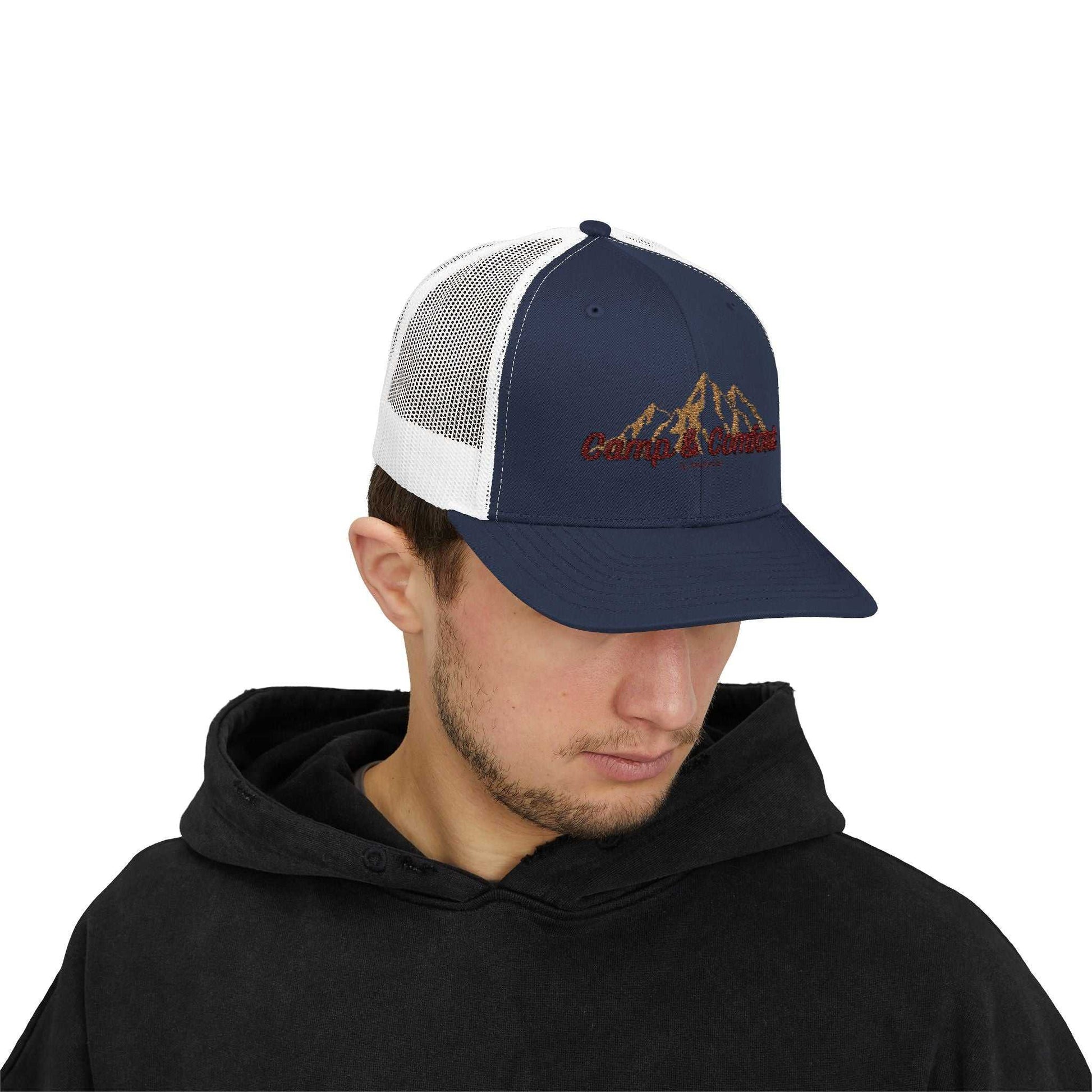 Camp & Comfort Embroidered Snapback Trucker Hat - Camp and Comfort