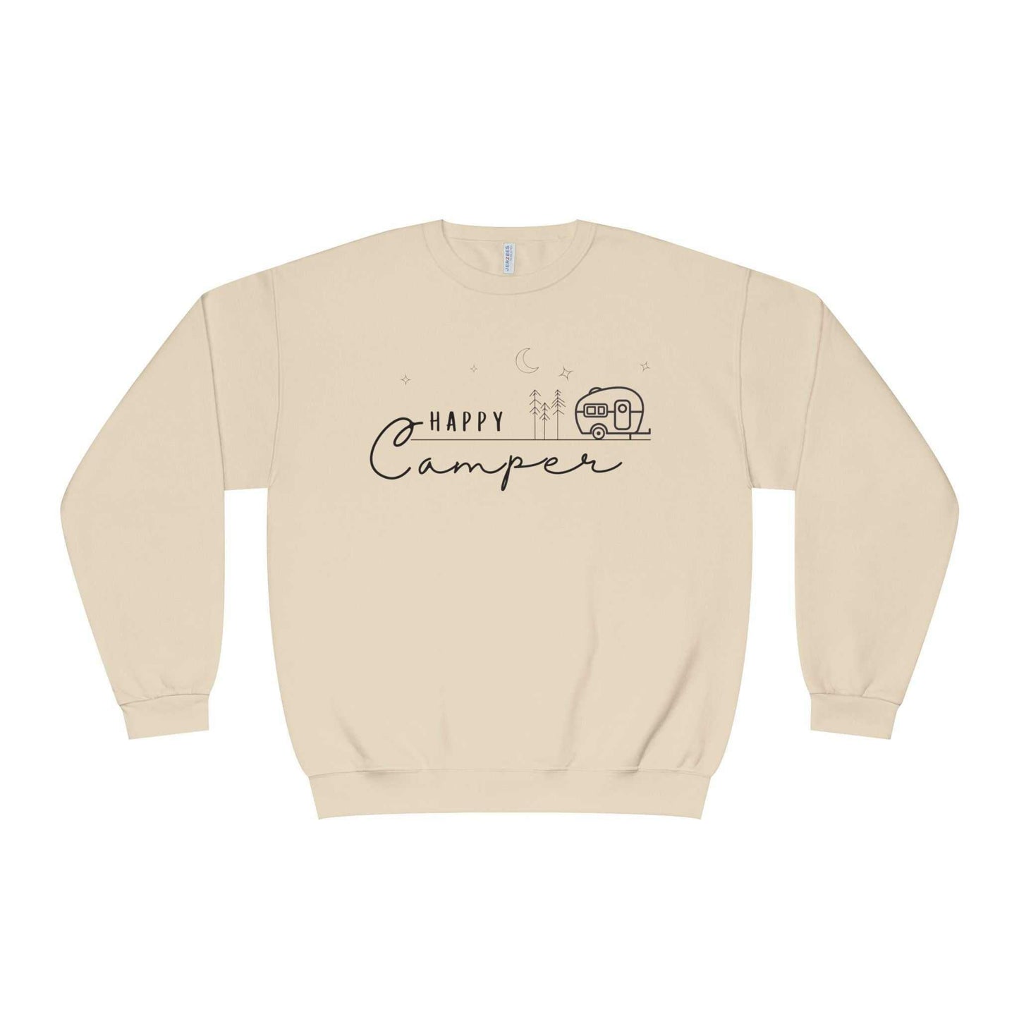 Happy Camper Sweatshirt with cozy design and outdoor adventure graphic