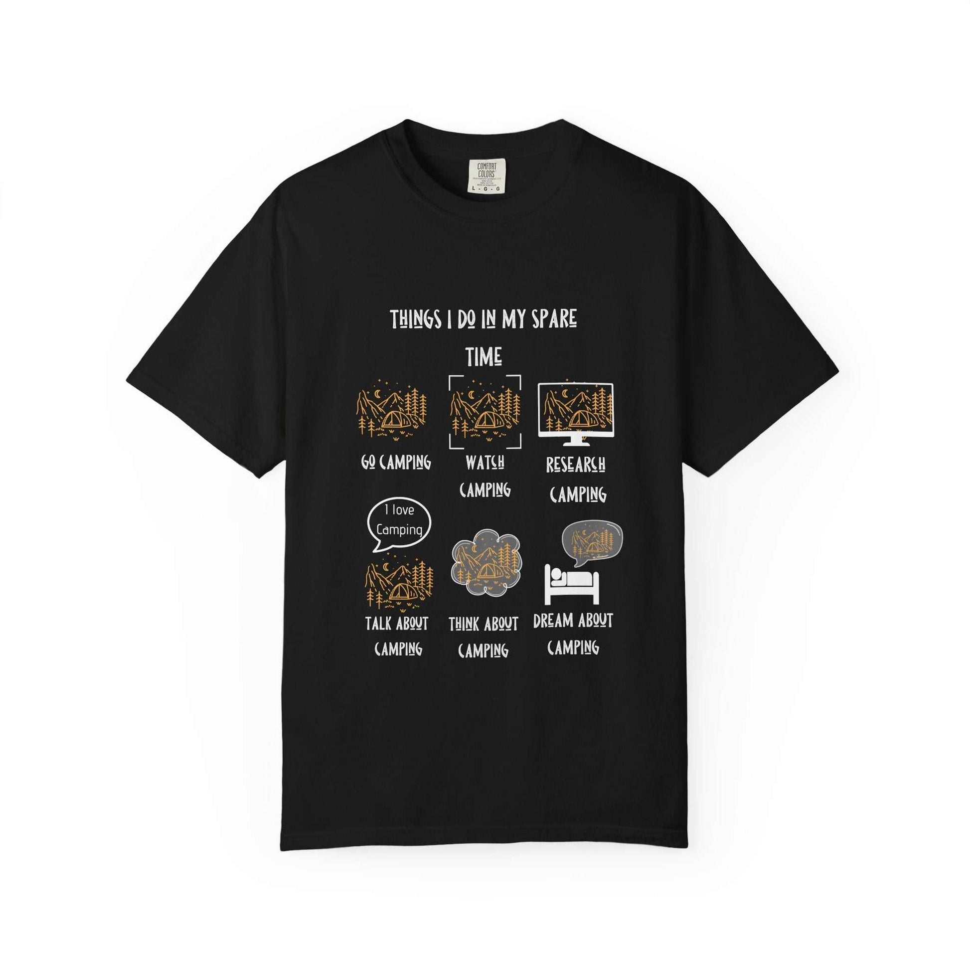 Things I Do in My Spare Time – Camping Edition Tee - Camp and Comfort